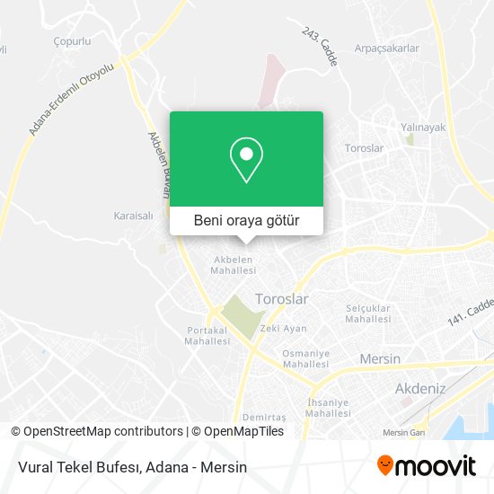 Vural Tekel Bufesı harita