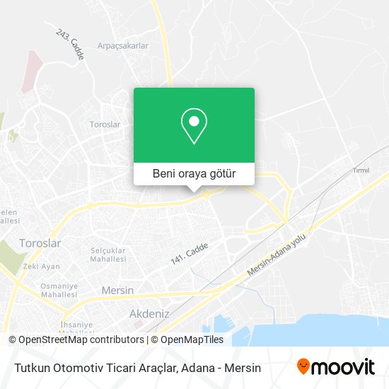 Tutkun Otomotiv Ticari Araçlar harita