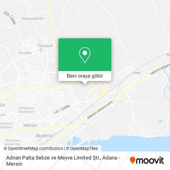 Adnan Palta Sebze ve Meyve Limited Şti. harita