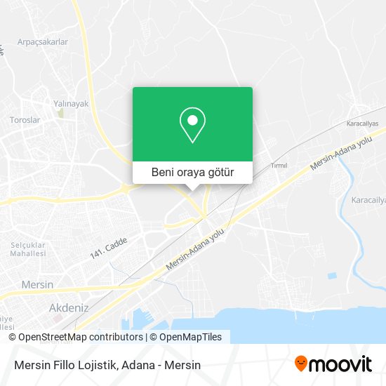 Mersin Fillo Lojistik harita