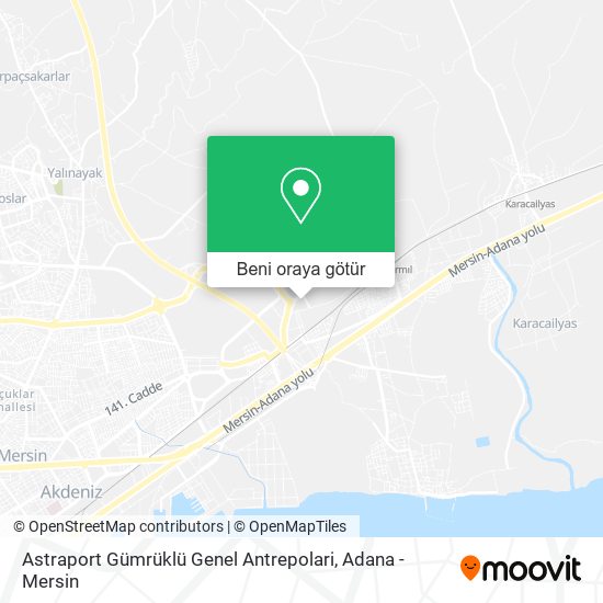 Astraport Gümrüklü Genel Antrepolari harita