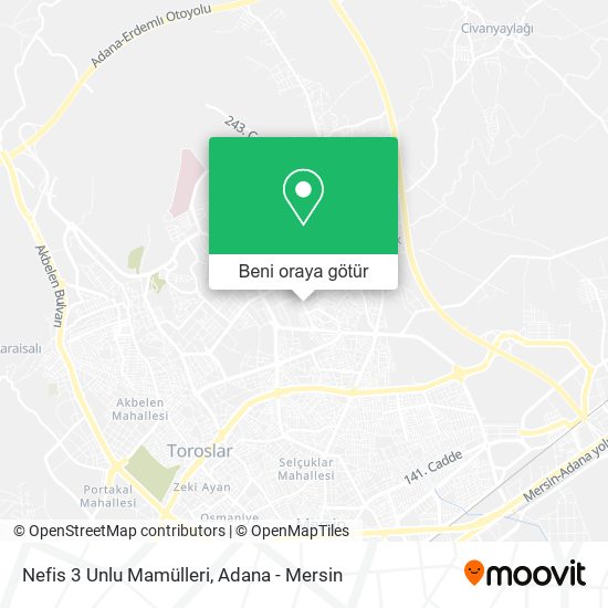 Nefis 3 Unlu Mamülleri harita