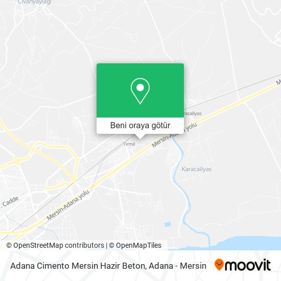 Adana Cimento Mersin Hazir Beton harita