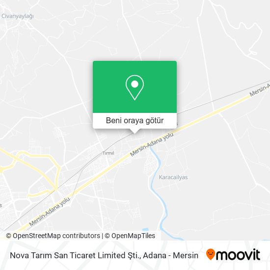 Nova Tarım San Ticaret Limited Şti. harita
