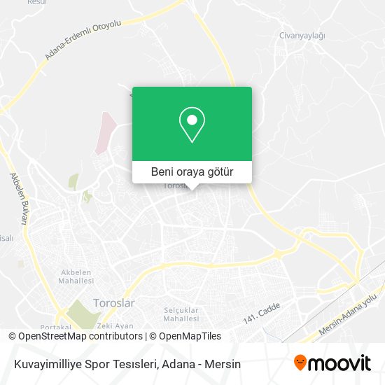 Kuvayimilliye Spor Tesısleri harita