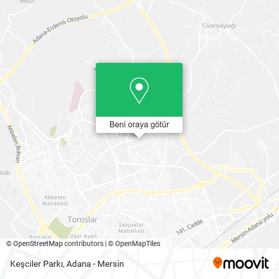 Keşciler Parkı harita