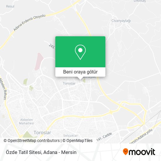 Özde Tatil Sitesi harita
