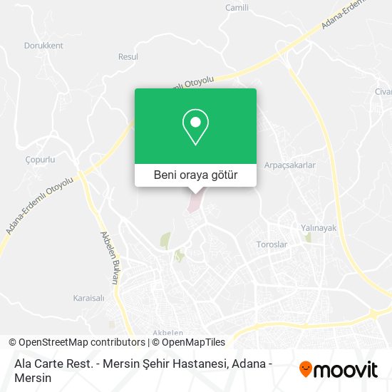 Ala Carte Rest. - Mersin Şehir Hastanesi harita