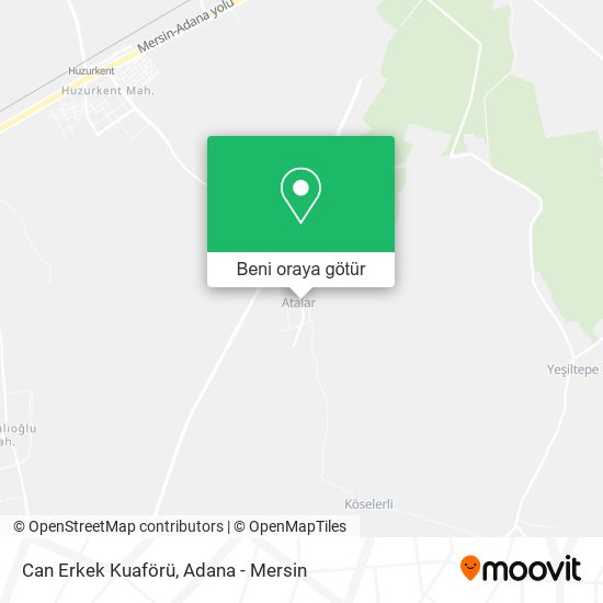 Can Erkek Kuaförü harita