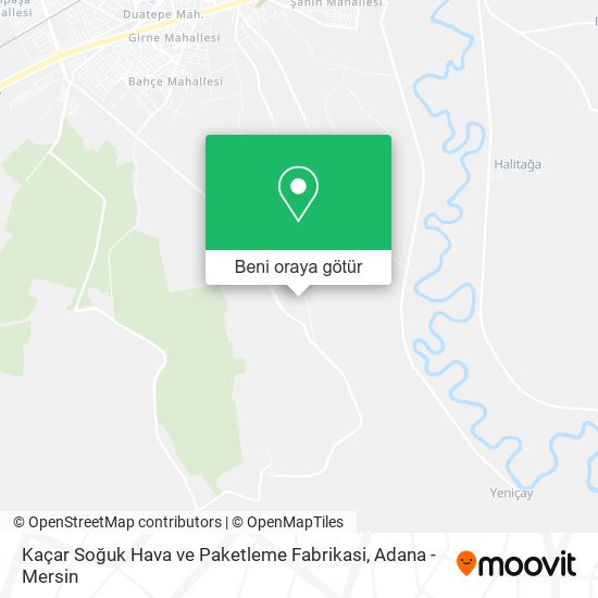 Kaçar Soğuk Hava ve Paketleme Fabrikasi harita