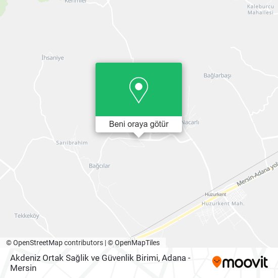 Akdeniz Ortak Sağlik ve Güvenlik Birimi harita