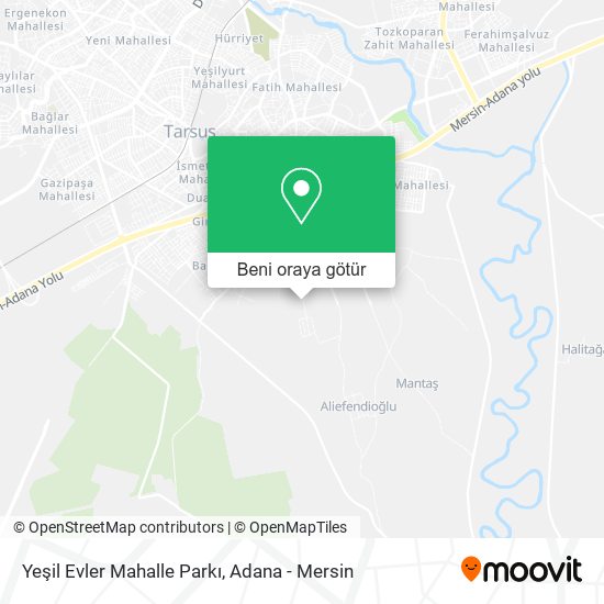 Yeşil Evler Mahalle Parkı harita