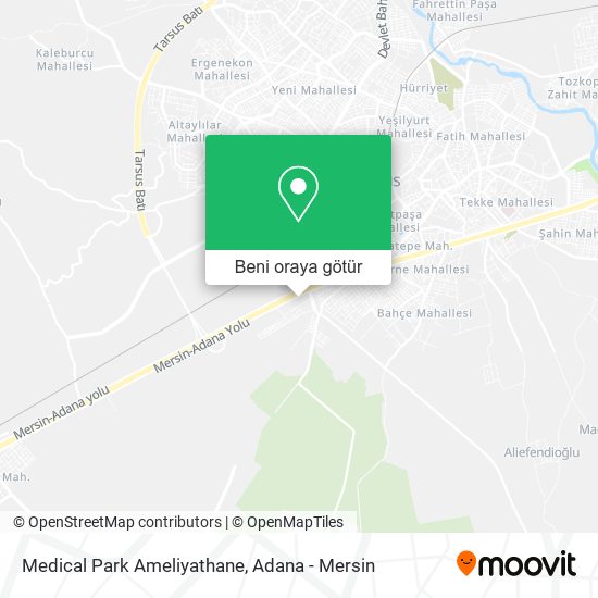 Medical Park Ameliyathane harita