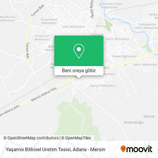 Yaşamix Bitkisel Uretim Tesisi harita