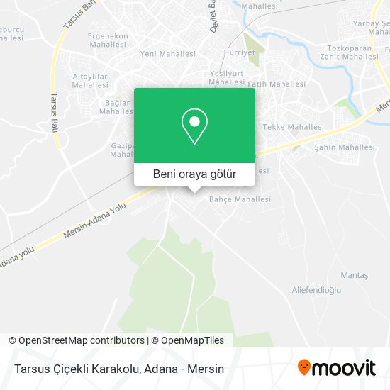 Tarsus Çiçekli Karakolu harita