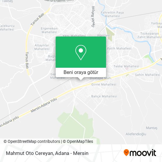 Mahmut Oto Cereyan harita