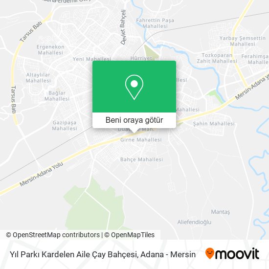 Yıl Parkı Kardelen Aile Çay Bahçesi harita