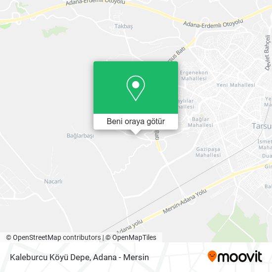 Kaleburcu Köyü Depe harita