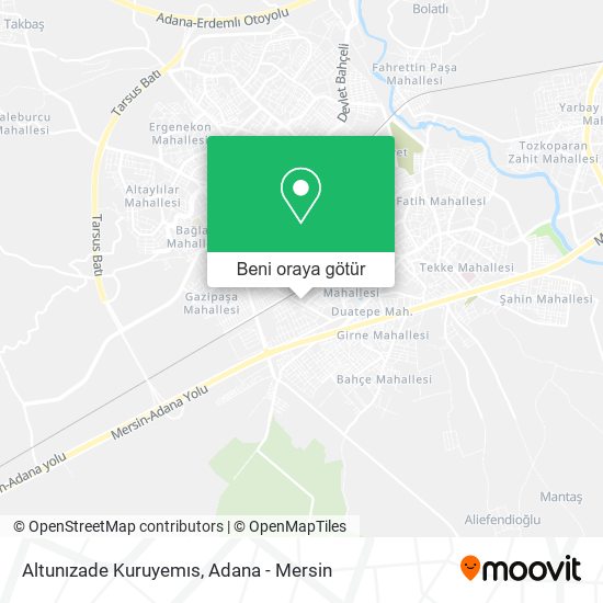 Altunızade Kuruyemıs harita