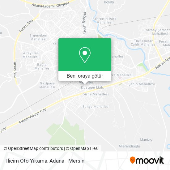 Ilicim Oto Yikama harita