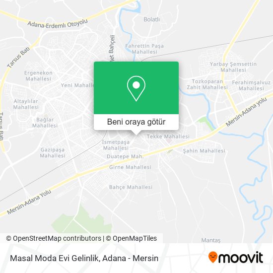 Masal Moda Evi Gelinlik harita