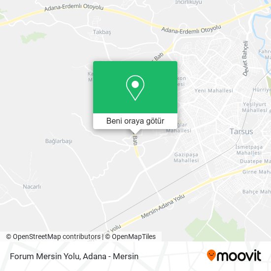Forum Mersin Yolu harita