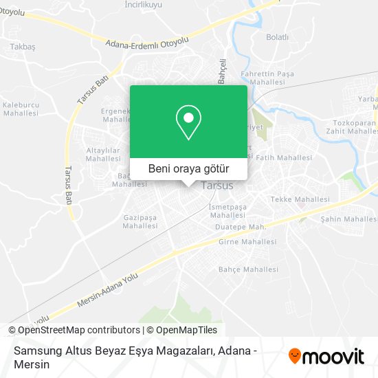 Samsung Altus Beyaz Eşya Magazaları harita