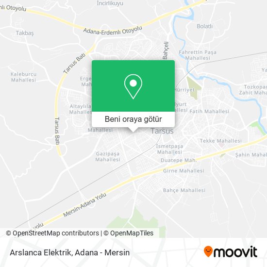 Arslanca Elektrik harita