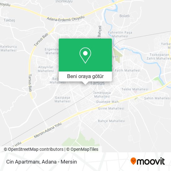 Cin Apartmanı harita