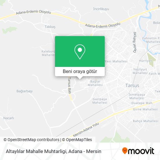 Altaylılar Mahalle Muhtarligi harita
