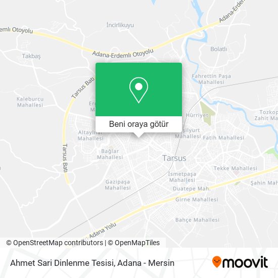 Ahmet Sari Dinlenme Tesisi harita