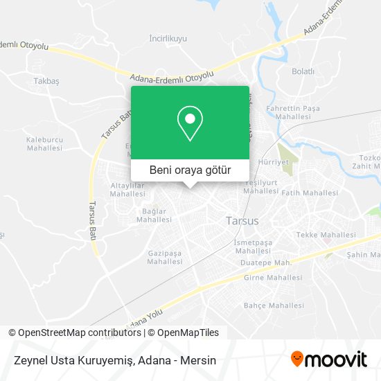 Zeynel Usta Kuruyemiş harita