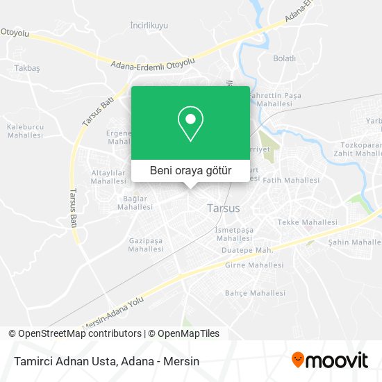 Tamirci Adnan Usta harita