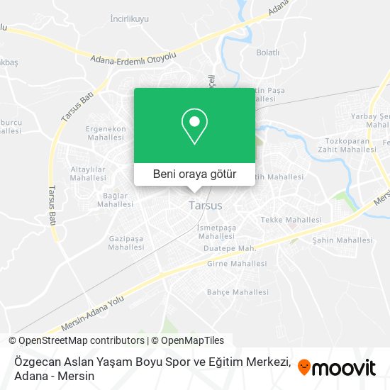 Özgecan Aslan Yaşam Boyu Spor ve Eğitim Merkezi harita