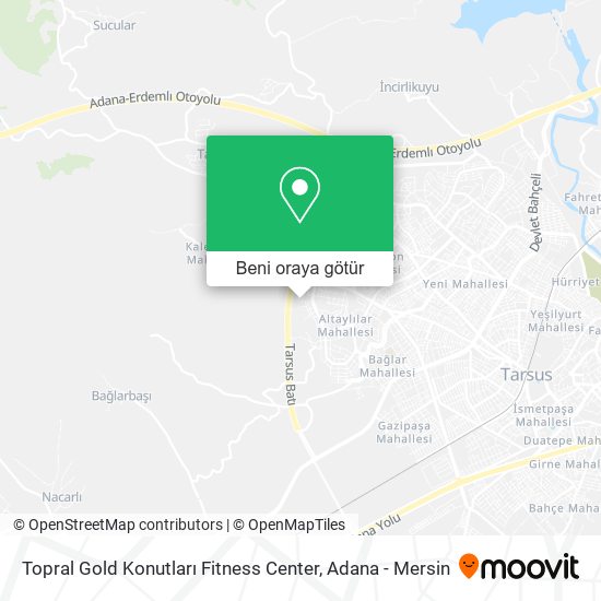 Topral Gold Konutları Fitness Center harita