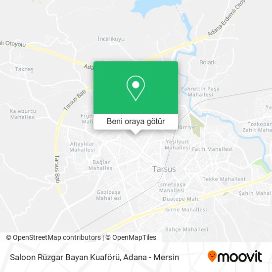 Saloon Rüzgar Bayan Kuaförü harita