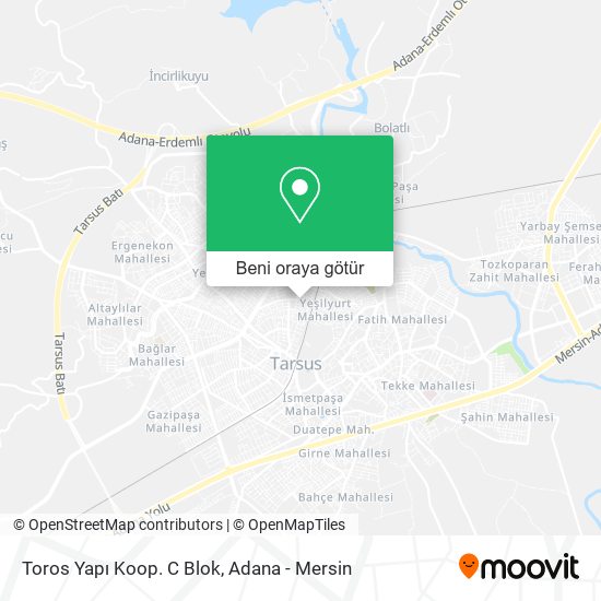 Toros Yapı Koop. C Blok harita