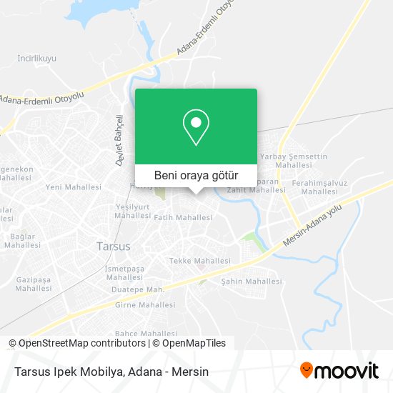 Tarsus Ipek Mobilya harita