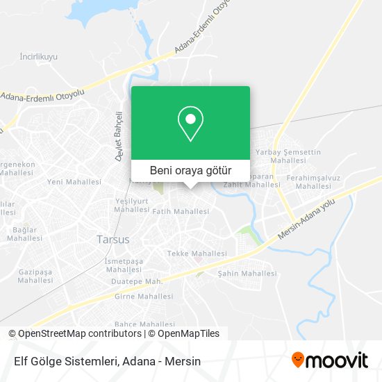 Elf Gölge Sistemleri harita