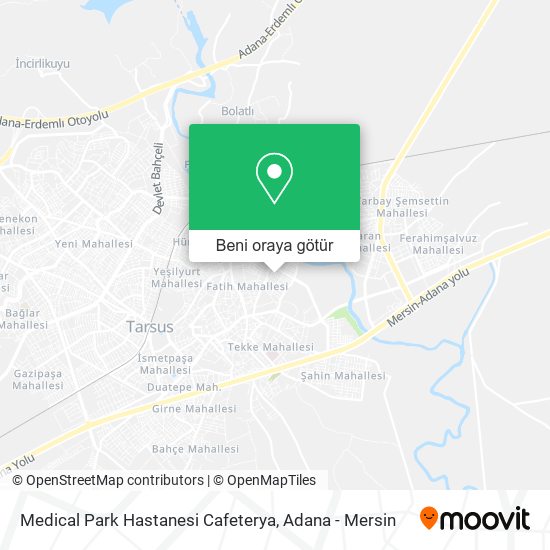 Medical Park Hastanesi Cafeterya harita