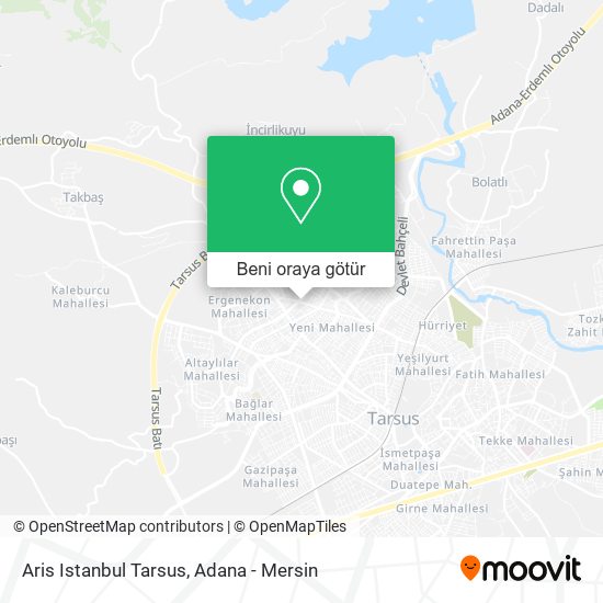 Aris Istanbul Tarsus harita