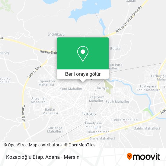 Kozacıoğlu Etap harita