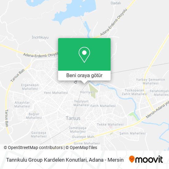 Tanrıkulu Group Kardelen Konutlari harita