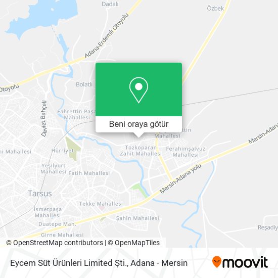 Eycem Süt Ürünleri Limited Şti. harita