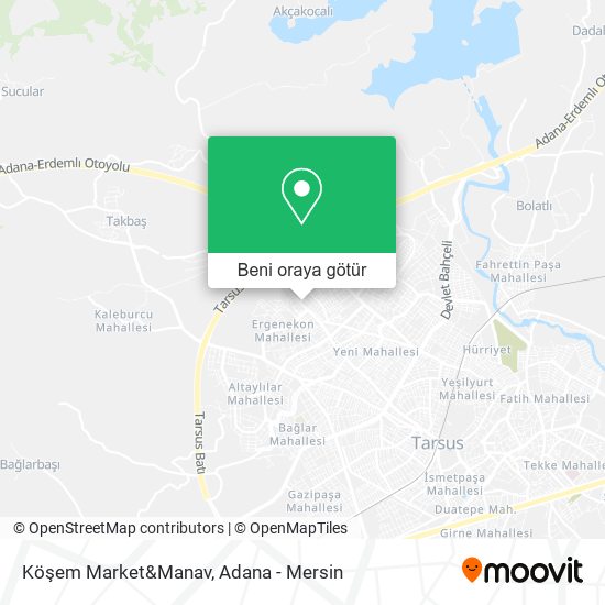 Köşem Market&Manav harita