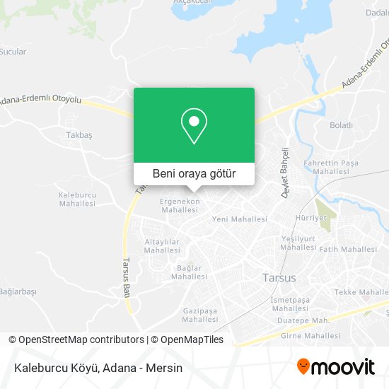 Kaleburcu Köyü harita