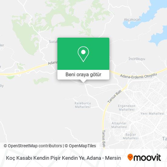 Koç Kasabı Kendin Pişir Kendin Ye harita