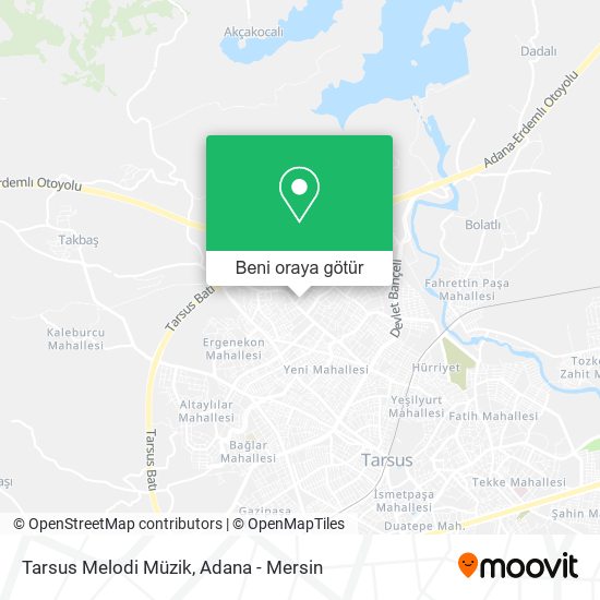 Tarsus Melodi Müzik harita