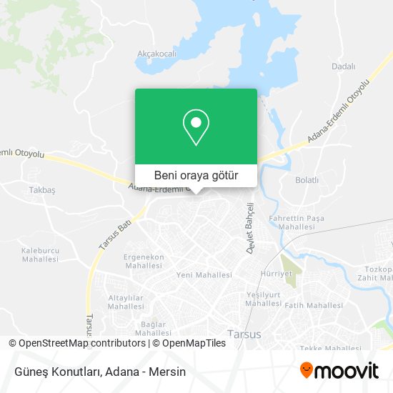 Güneş Konutları harita