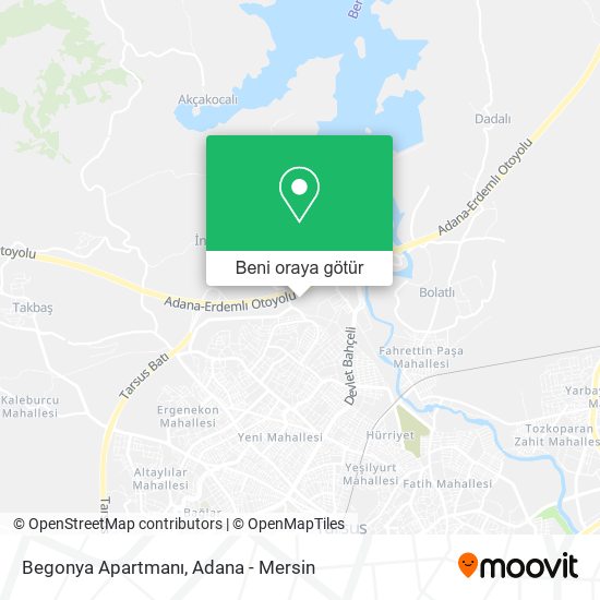Begonya Apartmanı harita